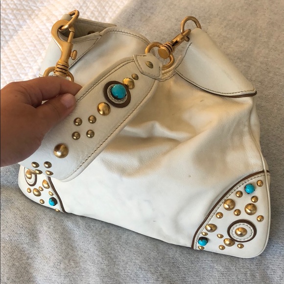 Miu Miu white leather shoulder bag - Picture 6 of 8